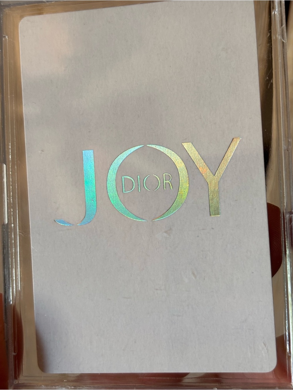 Dior Joy Playing Card in Protective Case